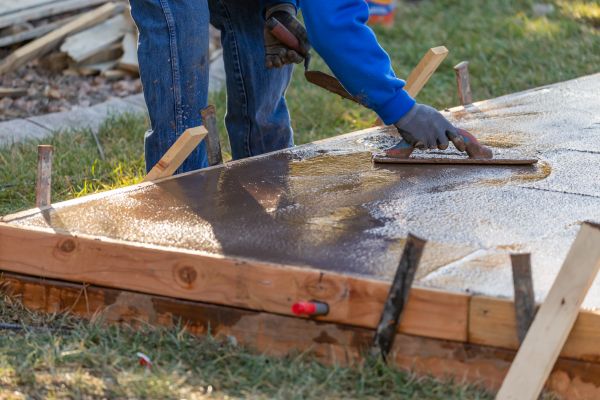 Patio Slab Construction in Brownsburg